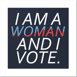 Feminist Midterm Election I'm a Woman & I Vote Gift Posters and Art